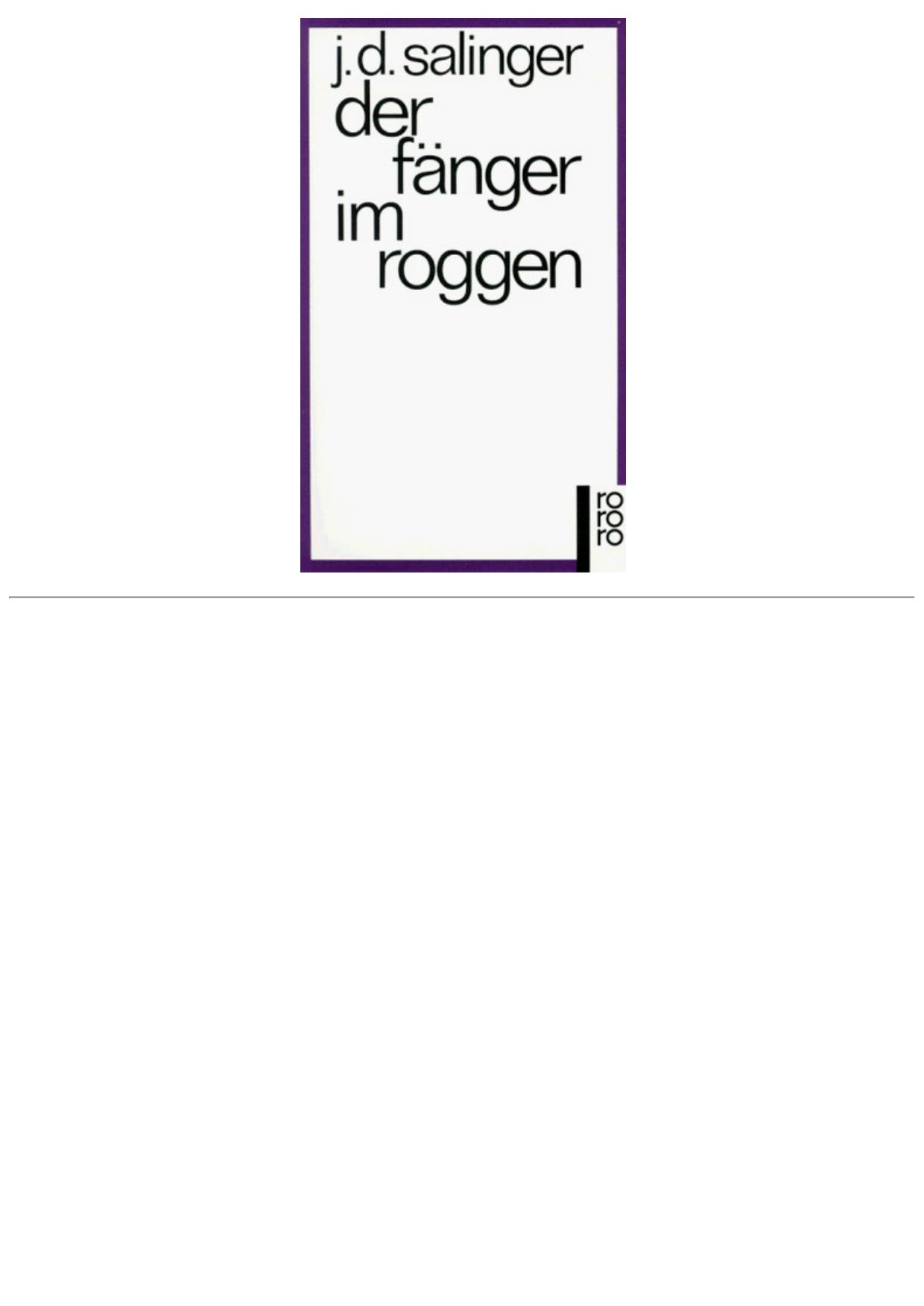 Der Faenger im Roggen - V3