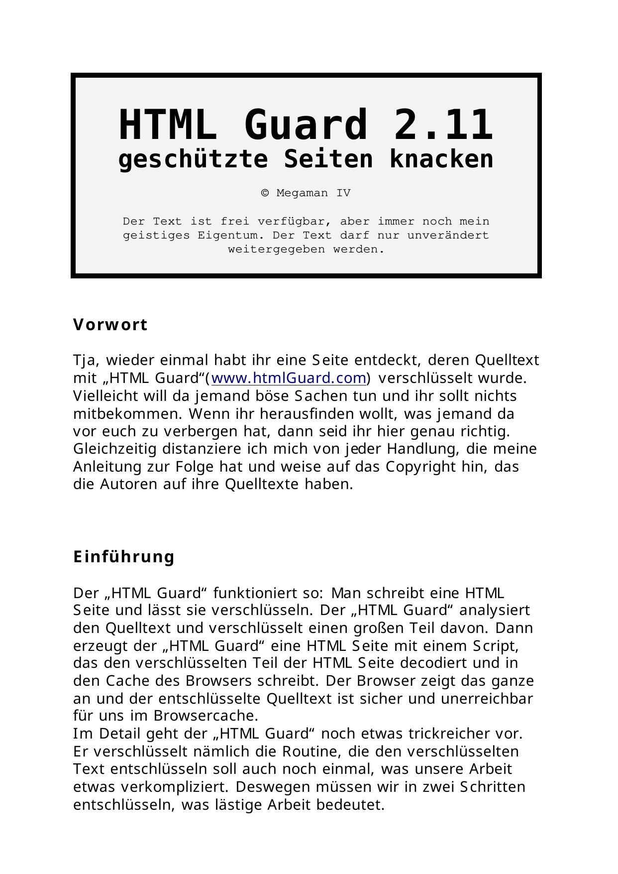 HTML Guard geschuetzte Seiten knacken.doc