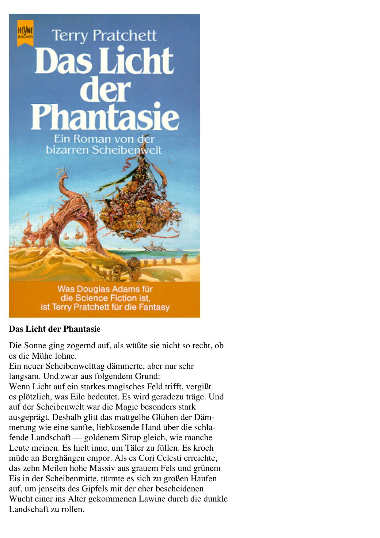 Das Licht der Phantasie