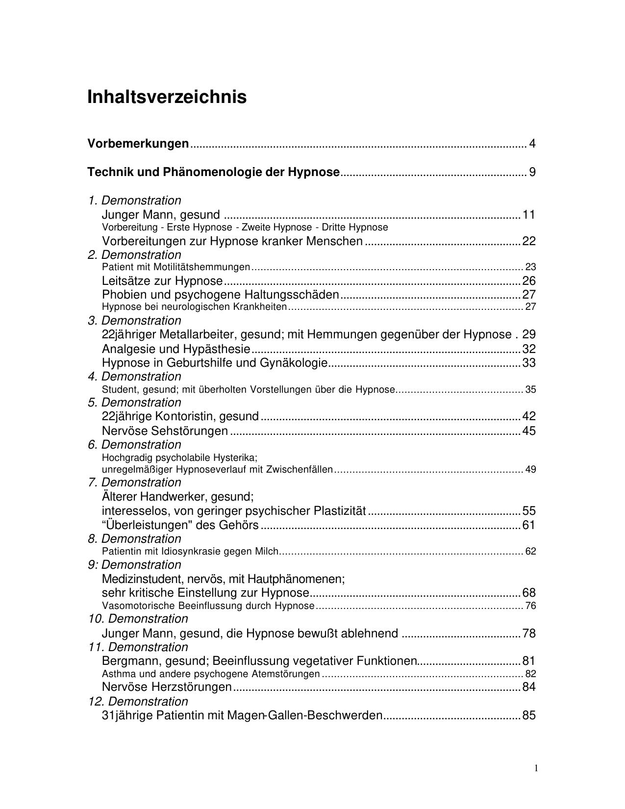Technik und Praxis der Hypnose