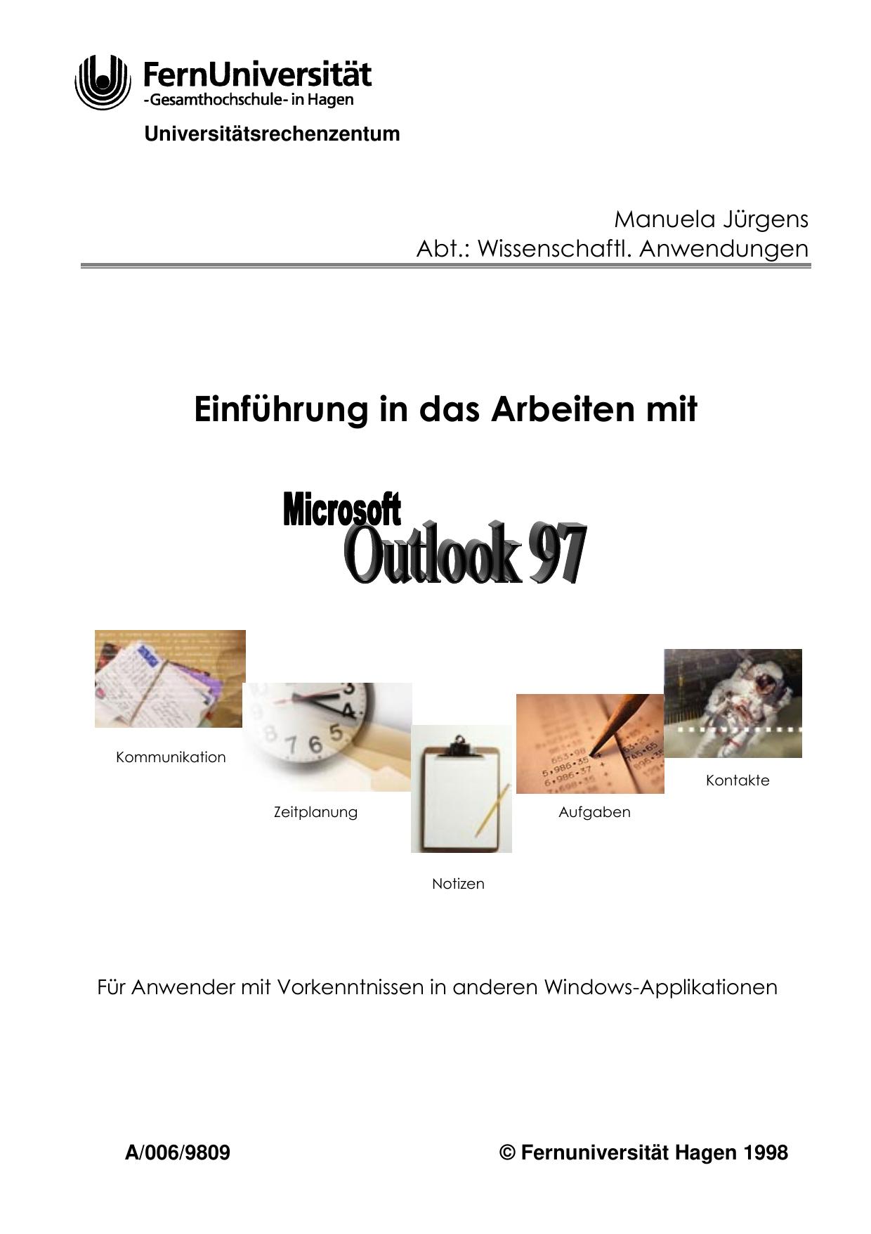 Die Outlook-Arbeitsumgebung