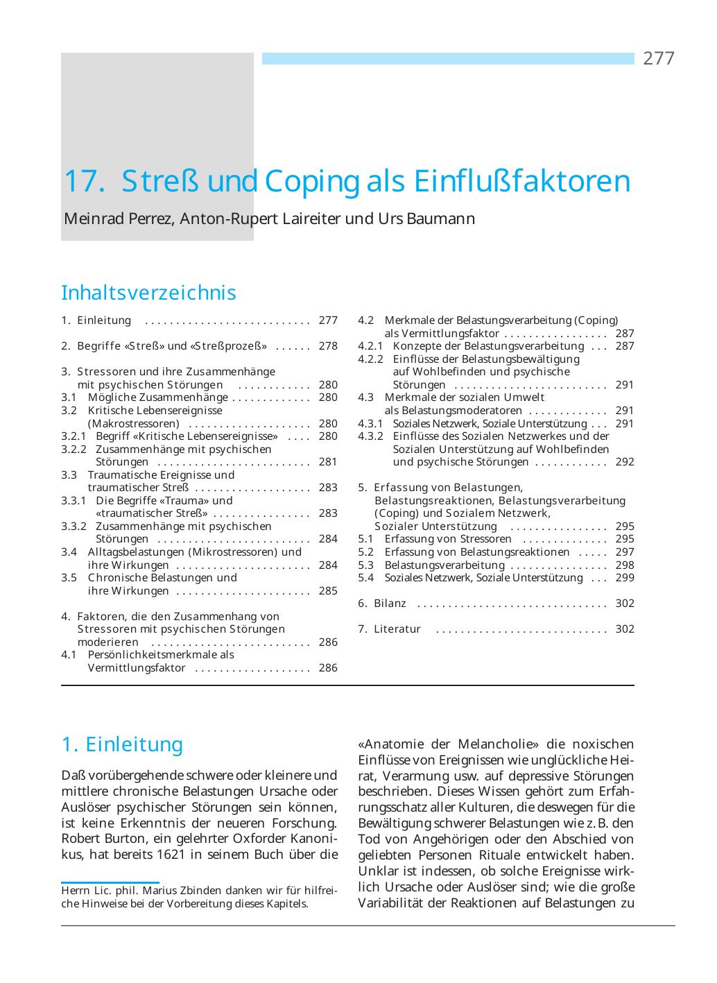 U. Baumann, M. Perrez (Hrsg.): Lehrbuch Klinische Psychologie – Psychotherapie
