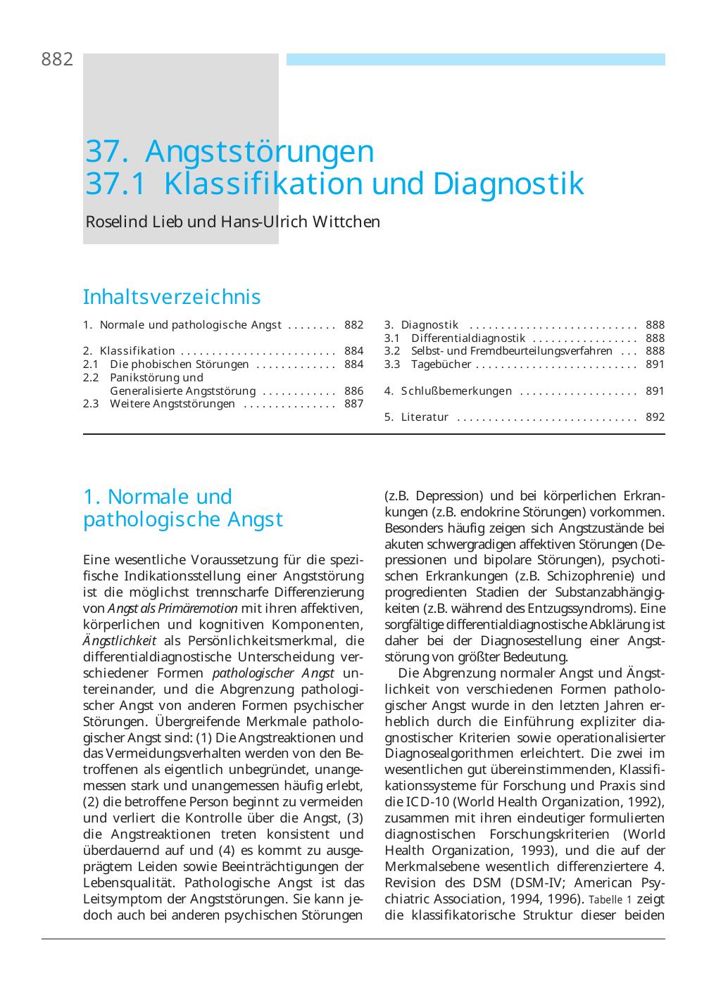 U. Baumann, M. Perrez (Hrsg.): Lehrbuch Klinische Psychologie – Psychotherapie