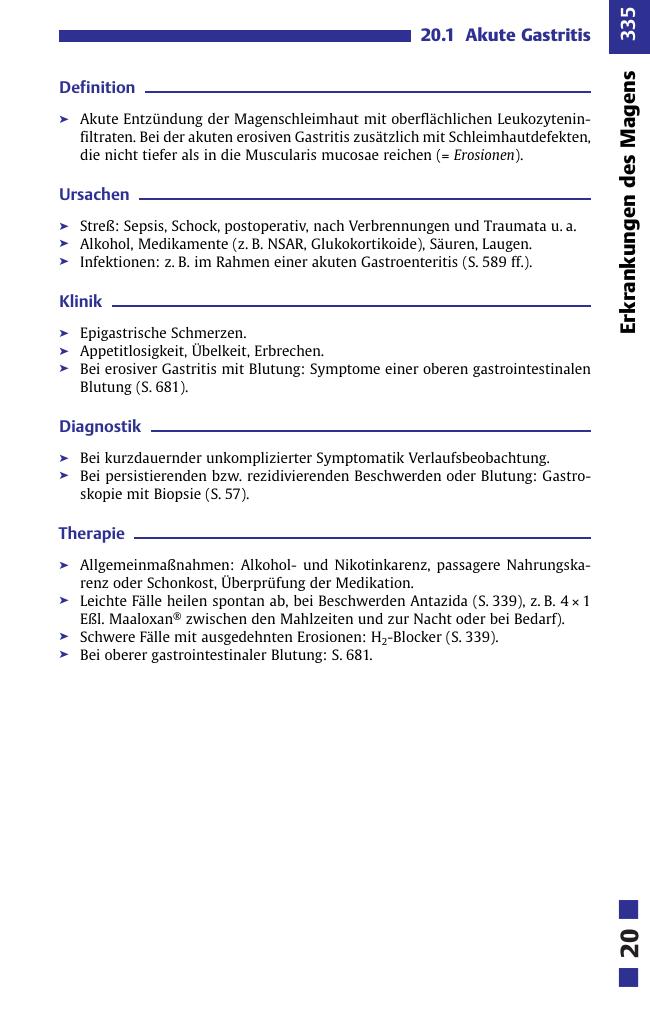 Erkrankungen des Magens