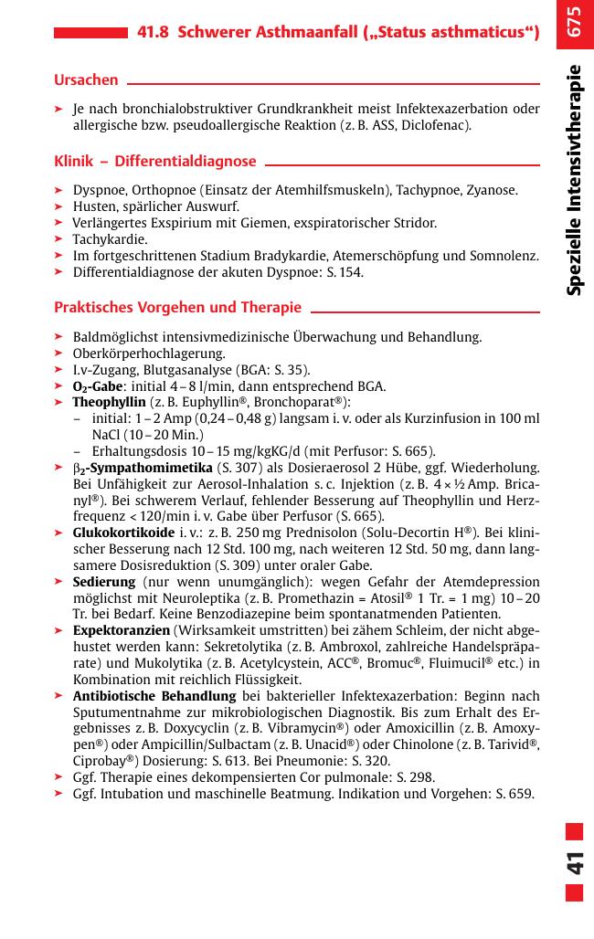 Internistische Notfälle: Spezielle Intensivtherapie II