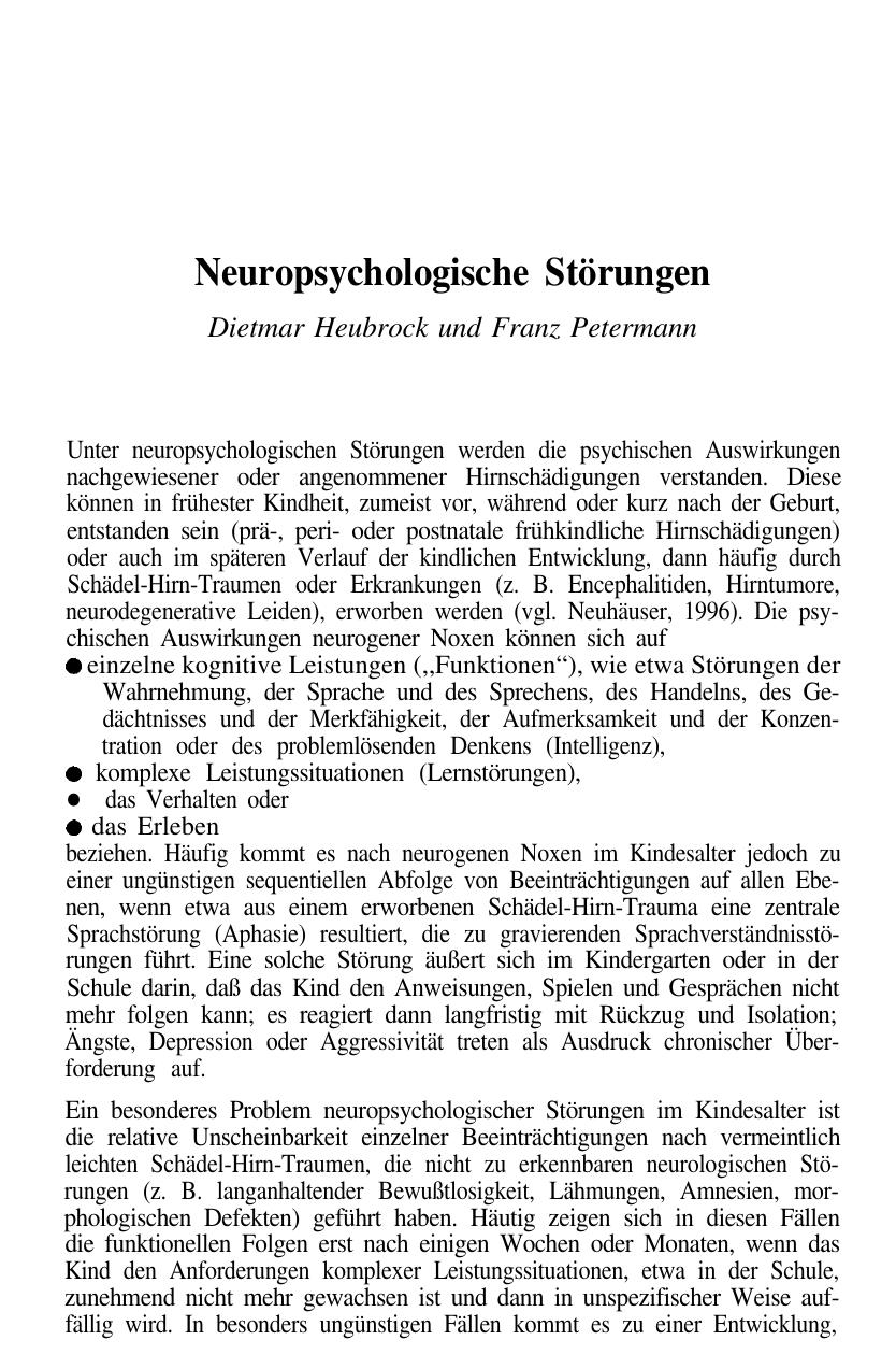 F. Petermann (Hrsg.): Fallbuch der Klinischen Kinderpsychologie