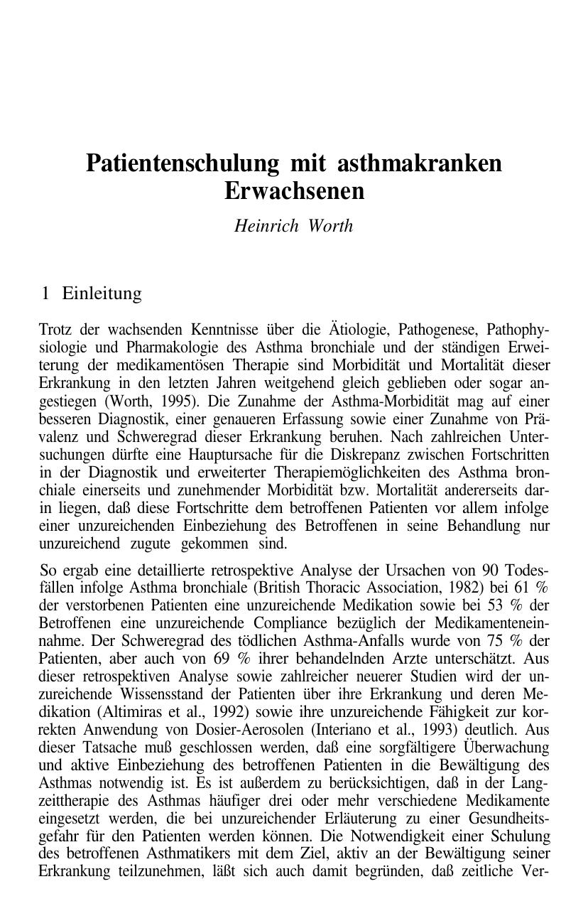 F. Petermann (Hrsg.): Patientenschulung und Patientenberatung