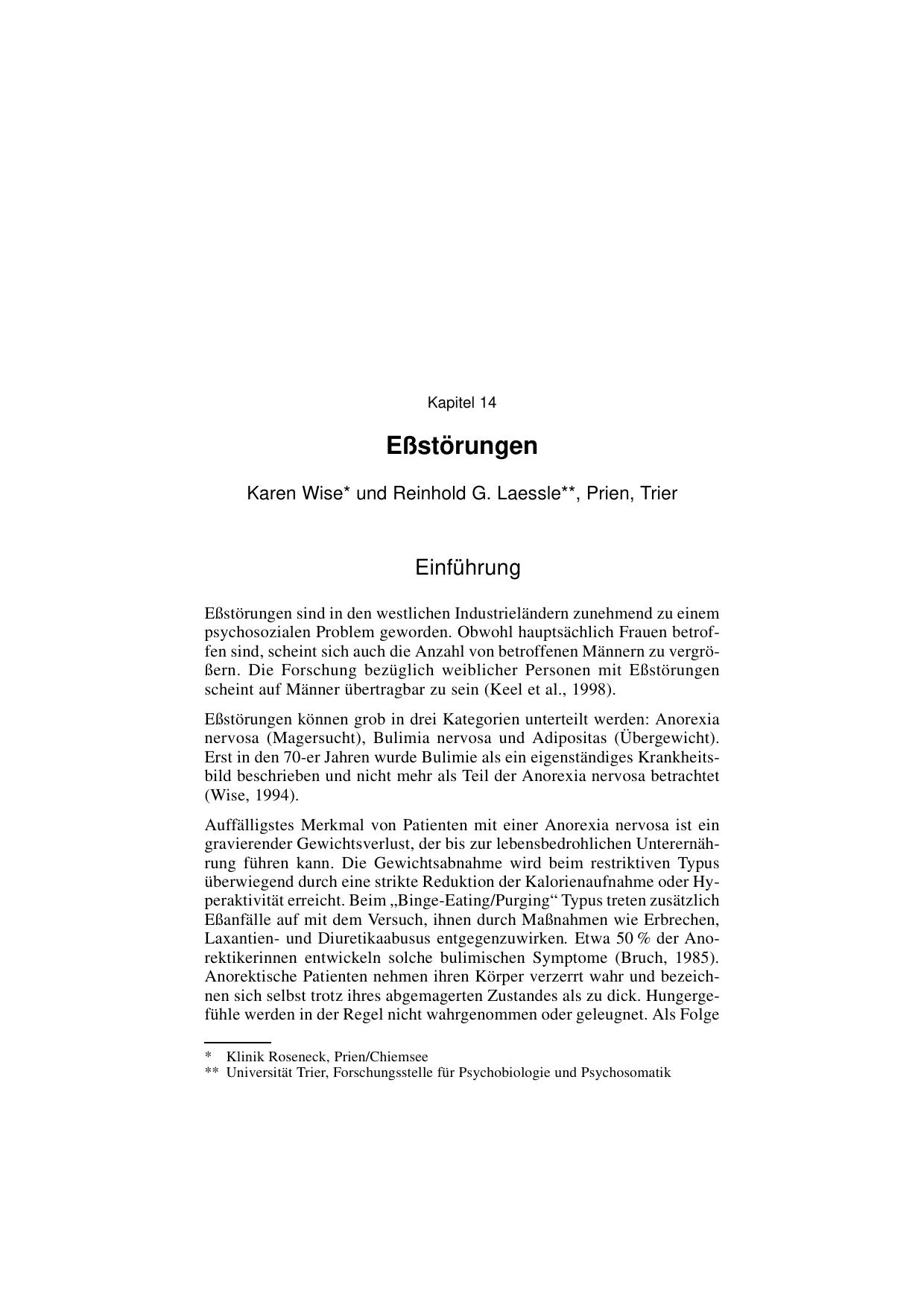 H. Reinecker (Hrsg.): Fallbuch der Klinischen Psychologie
