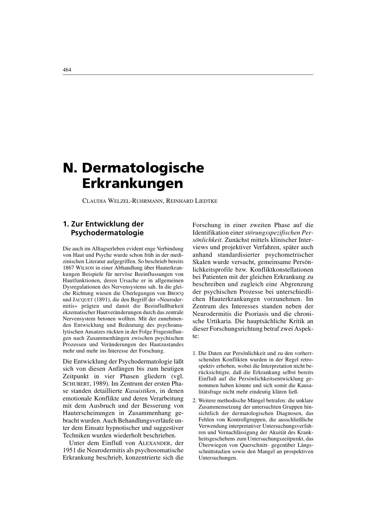 A.-E. Meyer, H. Freyberger, M. v. Kerekjarto, R. Liedtke & H. Speidel (Hrsg.): Jores Praktische Psychosomatik