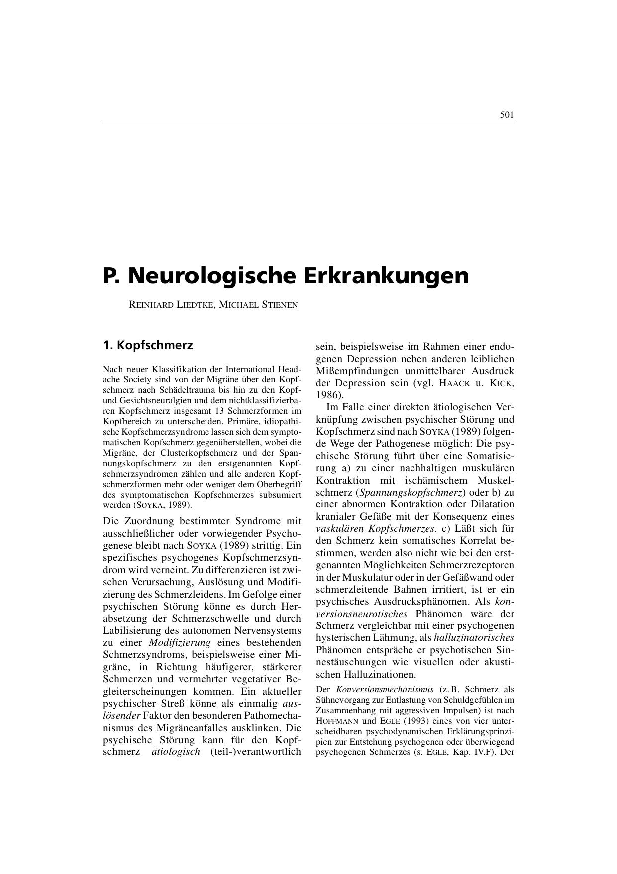 A.-E. Meyer, H. Freyberger, M. v. Kerekjarto, R. Liedtke & H. Speidel (Hrsg.): Jores Praktische Psychosomatik