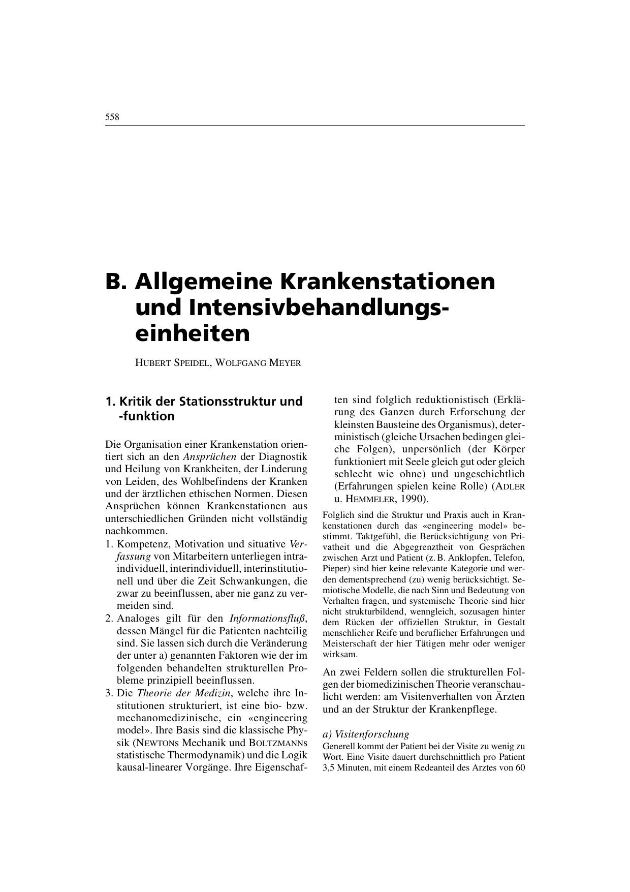 A.-E. Meyer, H. Freyberger, M. v. Kerekjarto, R. Liedtke & H. Speidel (Hrsg.): Jores Praktische Psychosomatik