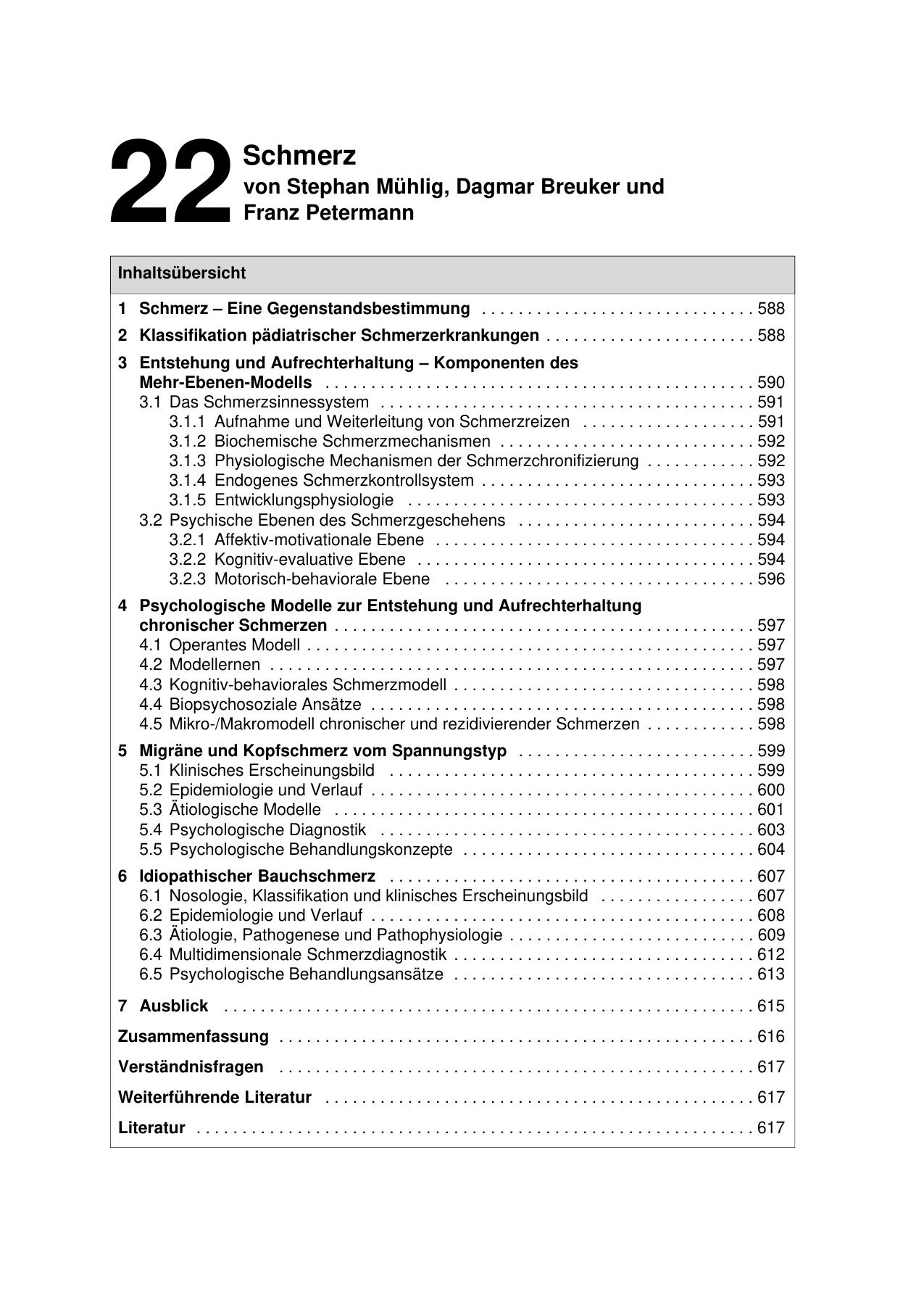 F. Petermann (Hrsg.): Lehrbuch der Klinischen Kinderpsychologie und -psychiatrie