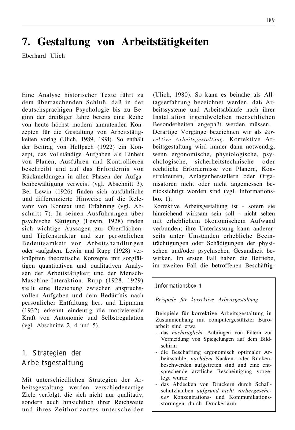 H. Schuler (Hrsg.): Lehrbuch Organisationspsychologie
