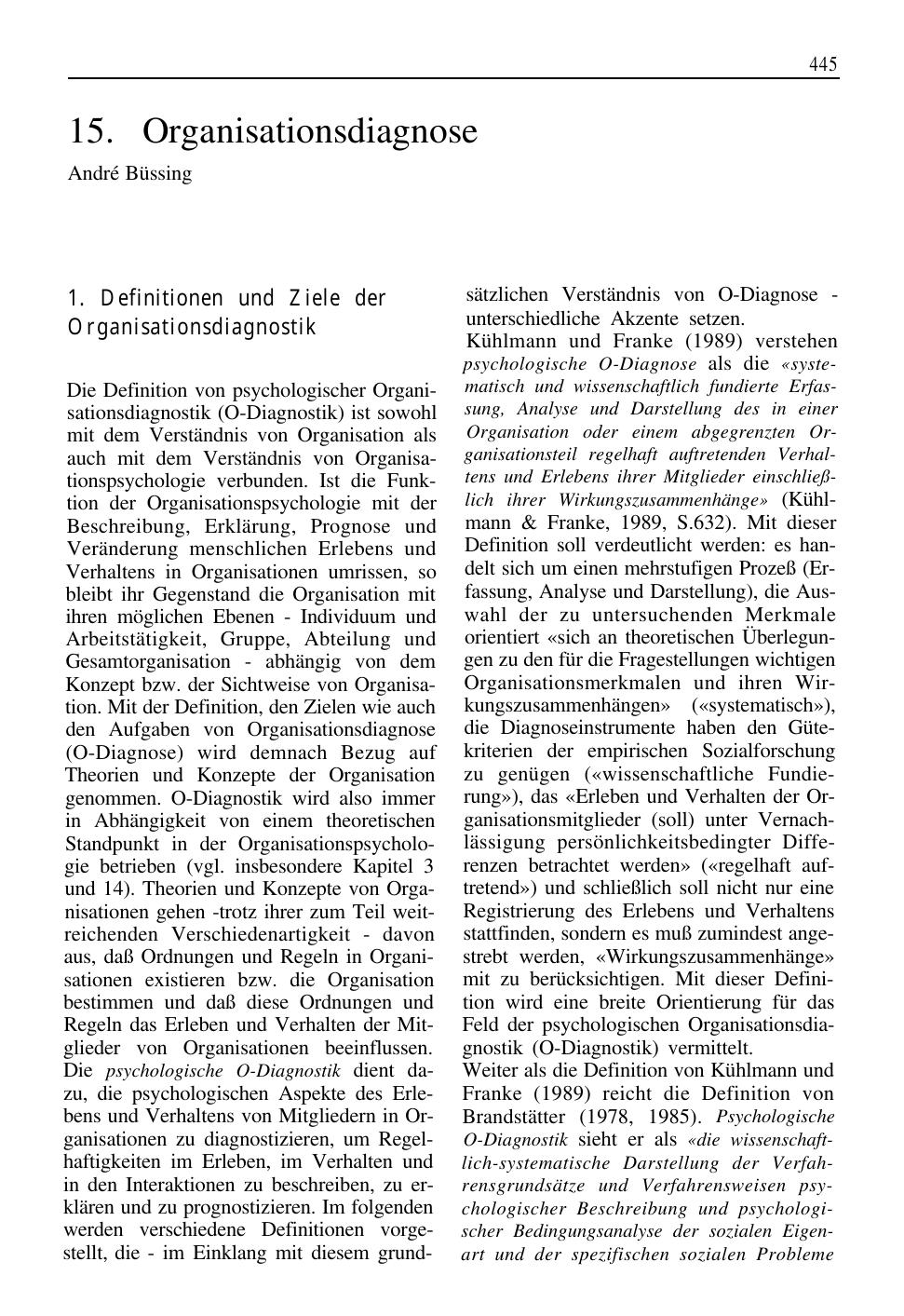 H. Schuler (Hrsg.): Lehrbuch Organisationspsychologie