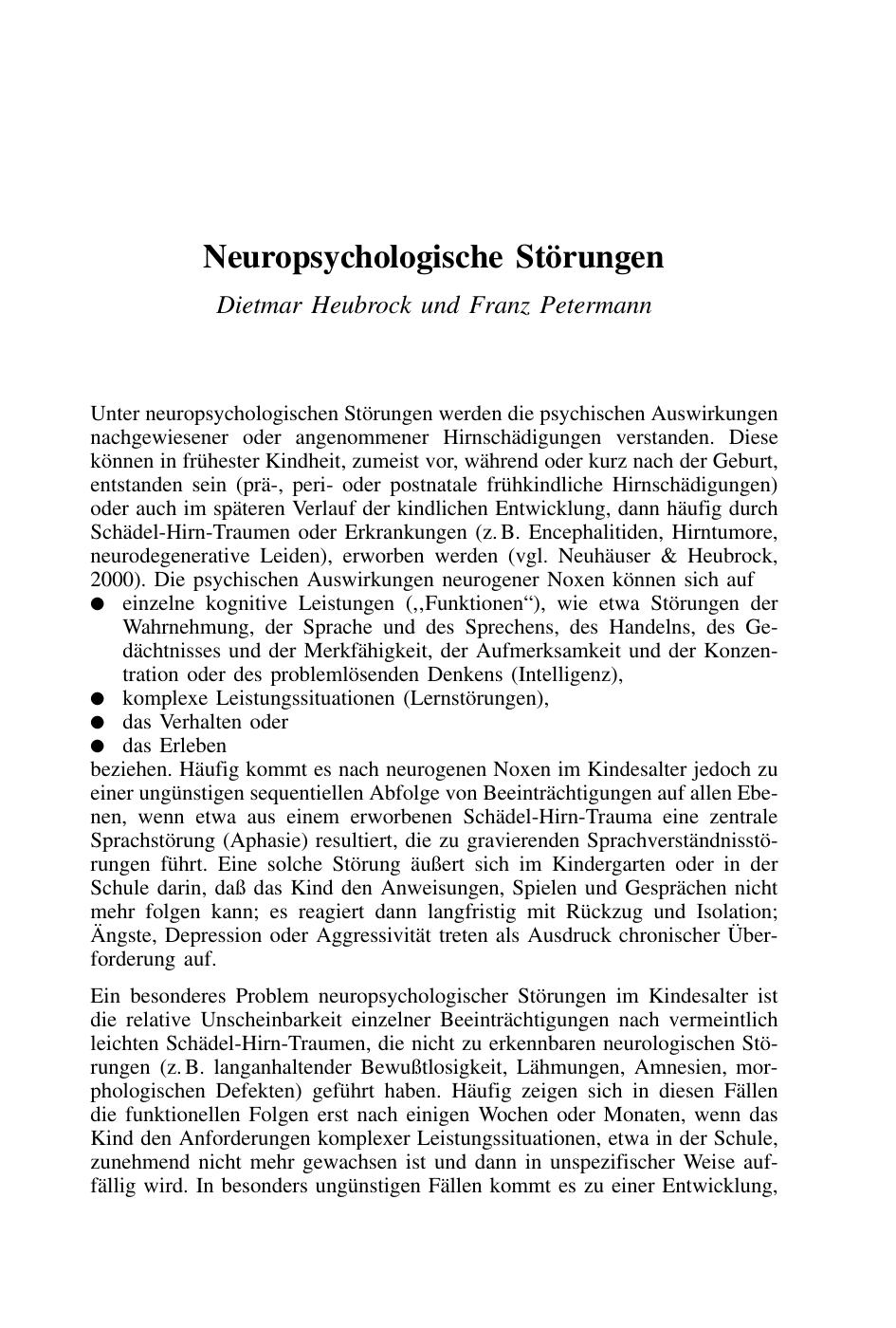 F. Petermann (Hrsg.): Fallbuch der Klinischen Kinderpsychologie und -psychotherapie