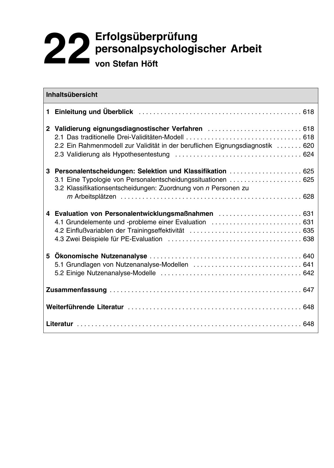H. Schuler (Hrsg.): Lehrbuch der Personalpsychologie