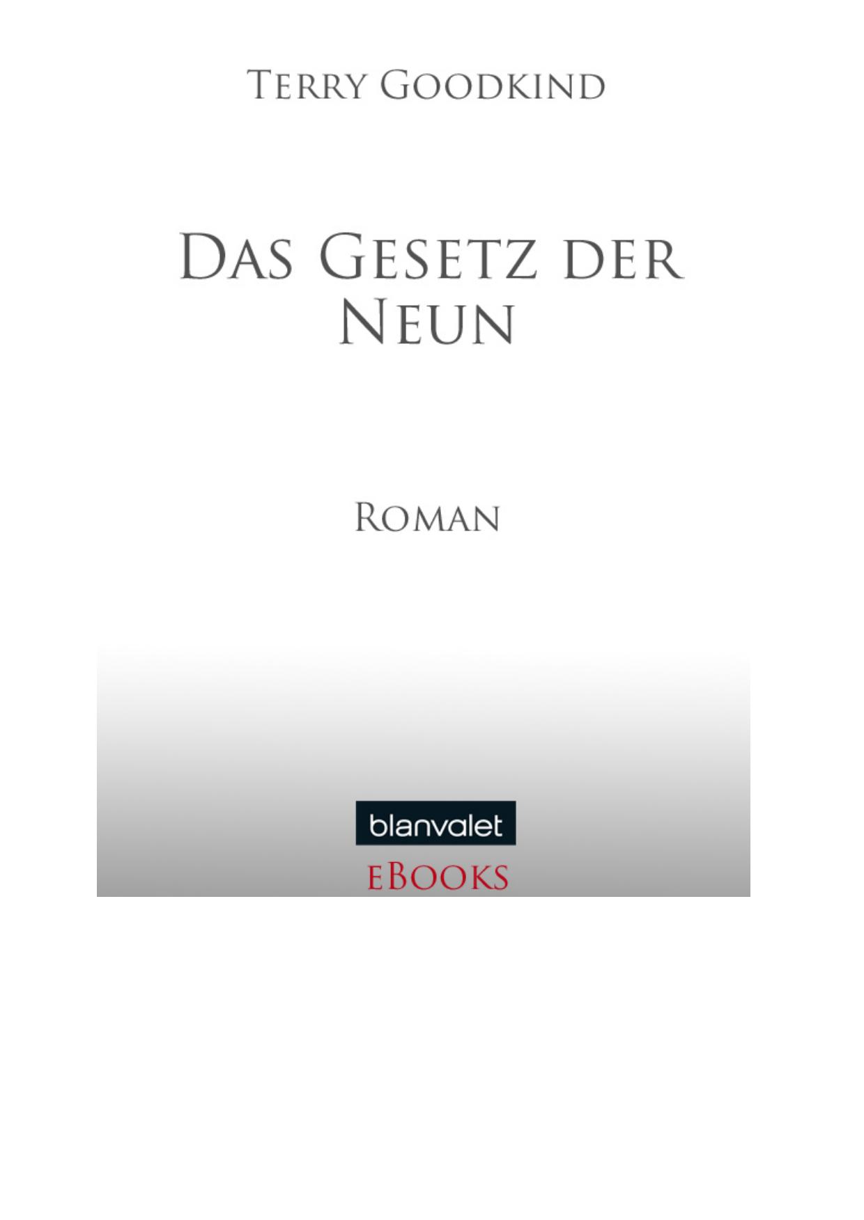Das Gesetz der Neun - Goodkind, T: Gesetz der Neun - The Law of Nines