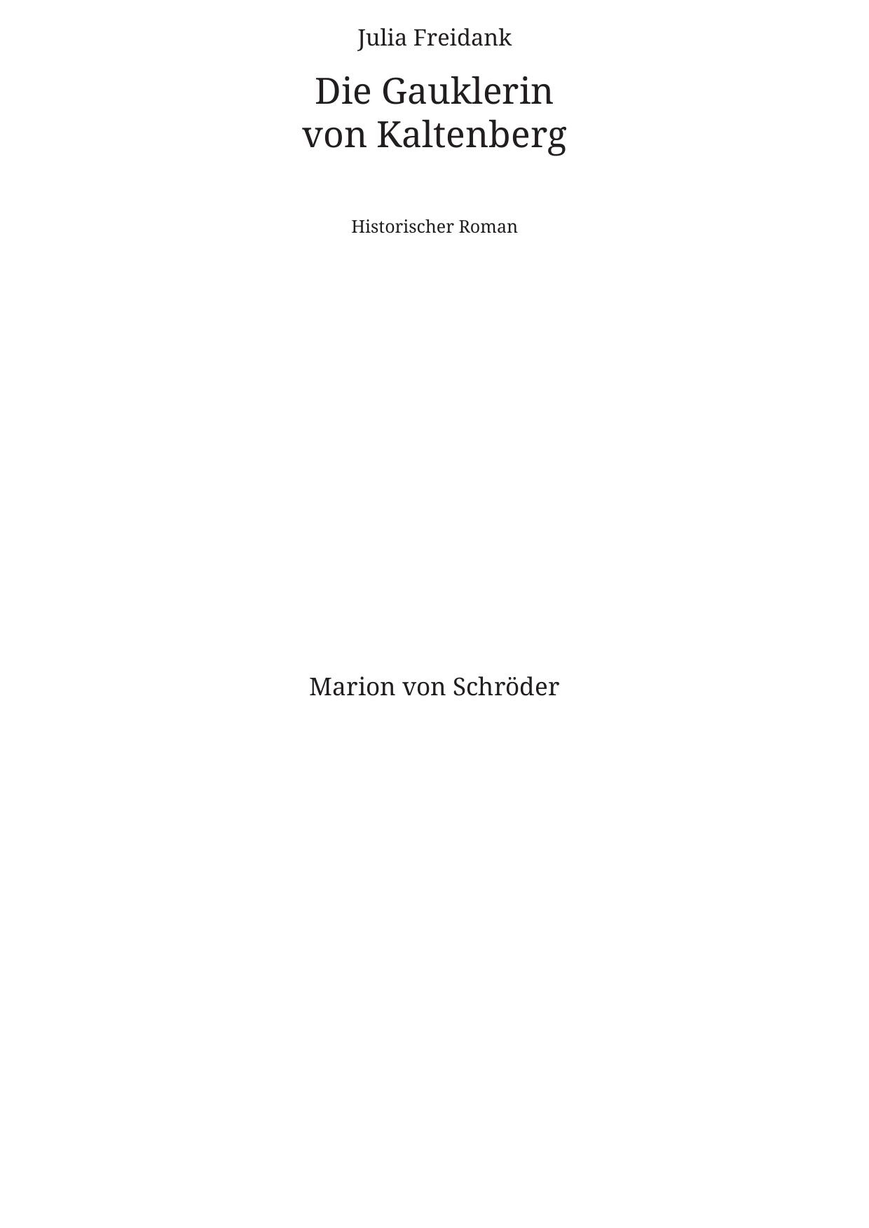 Die Gauklerin von Kaltenberg
