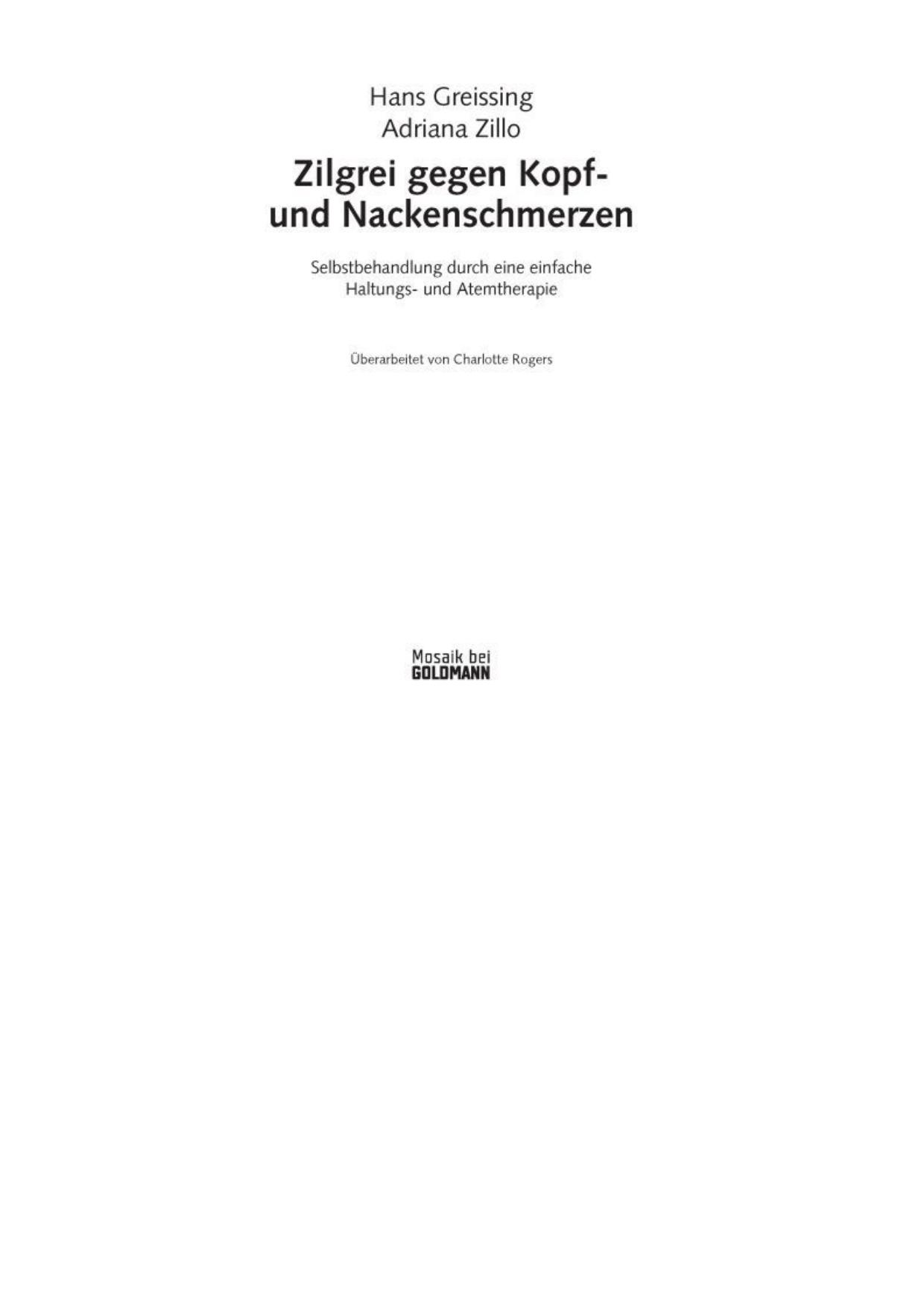 Zilgrei gegen Kopf- und Nackenschmerzen