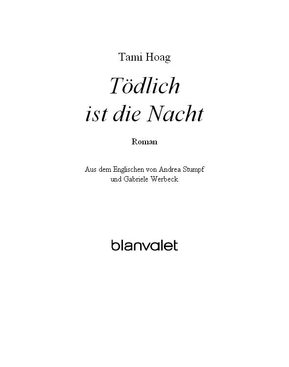 Tödlich ist die Nacht