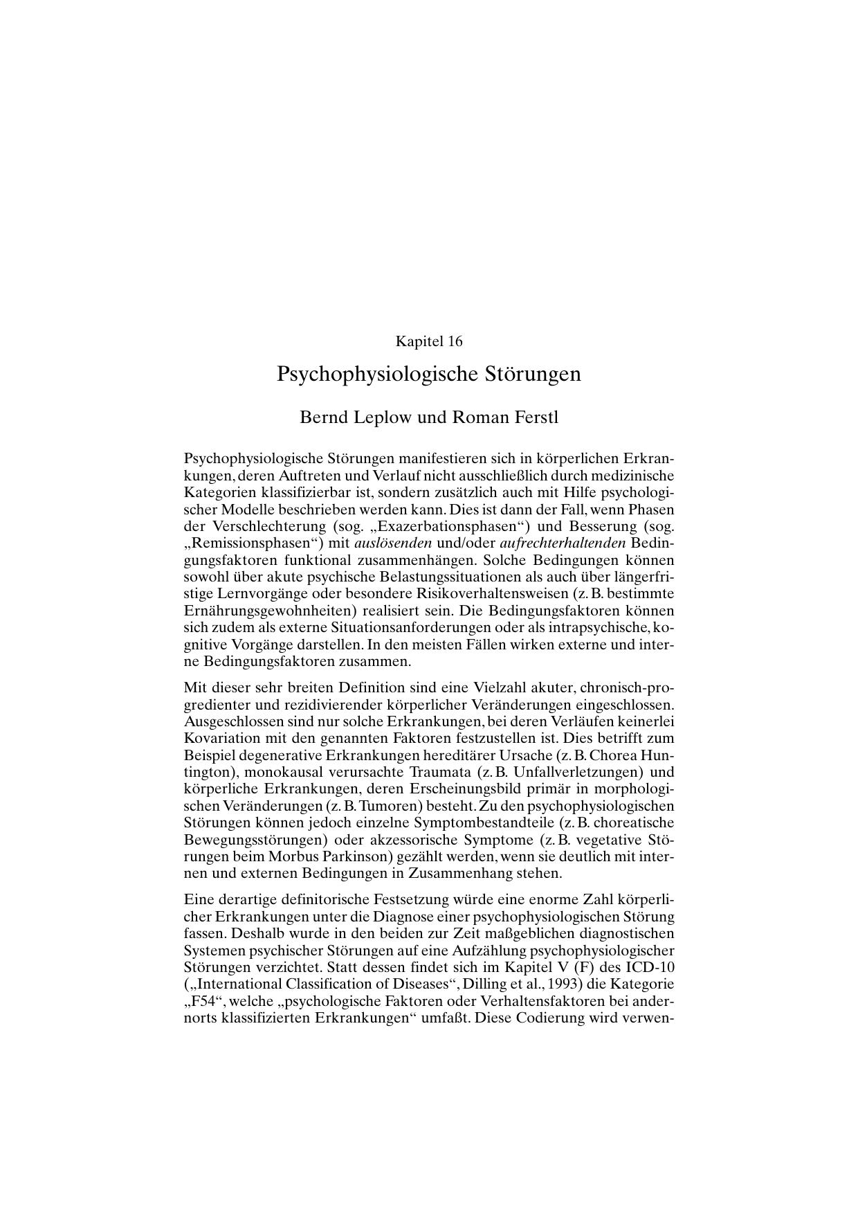 H. Reinecker (Hrsg.): Lehrbuch der Klinischen Psychologie