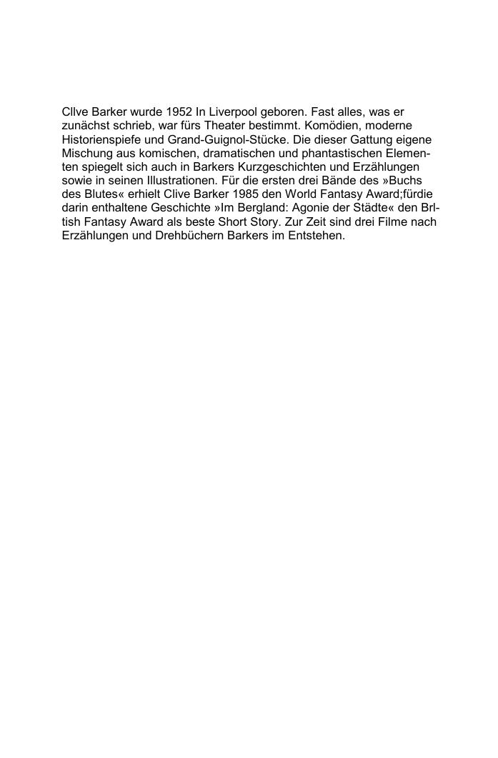 Das erste Buch des Blutes