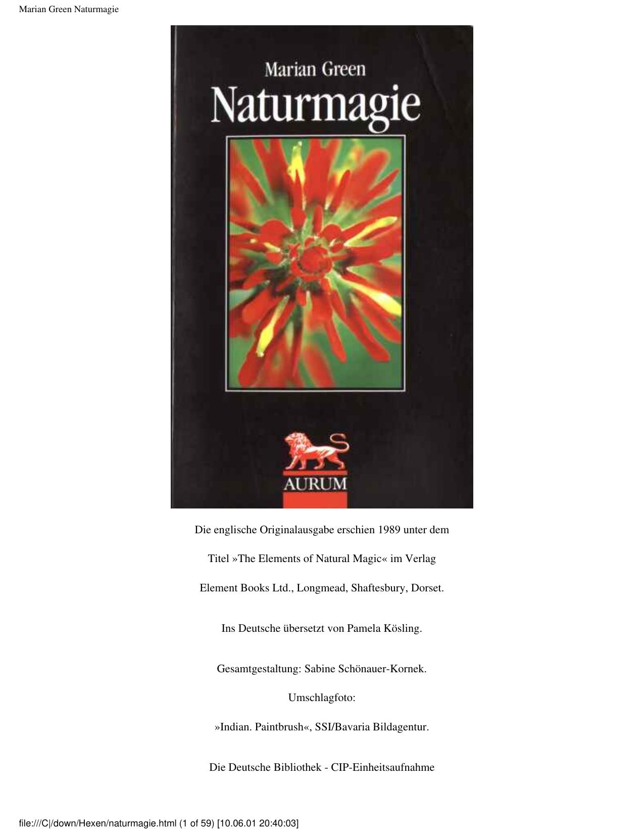 Marian Green Naturmagie