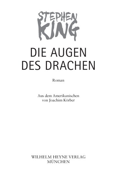 Die Augen des Drachen - Roman