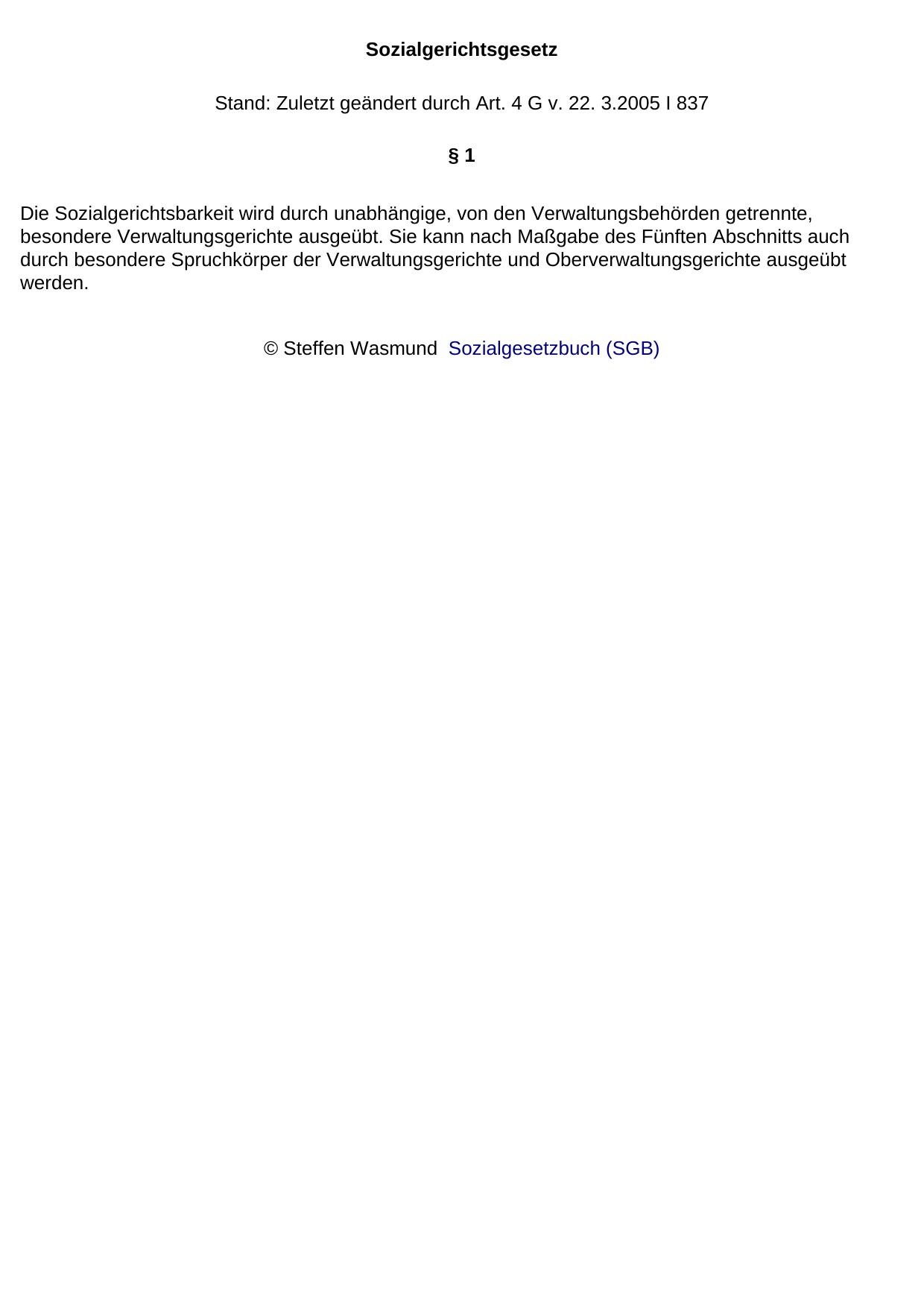 Sozialgerichtsgesetz
