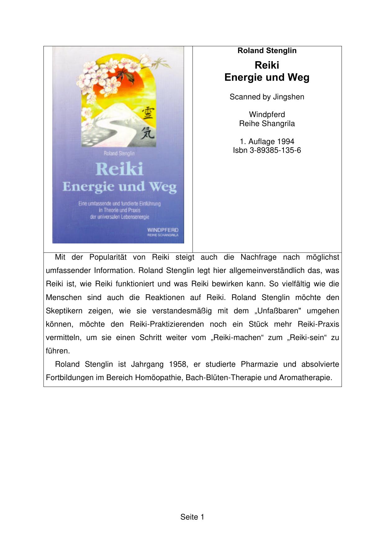 Reiki Energie und Weg