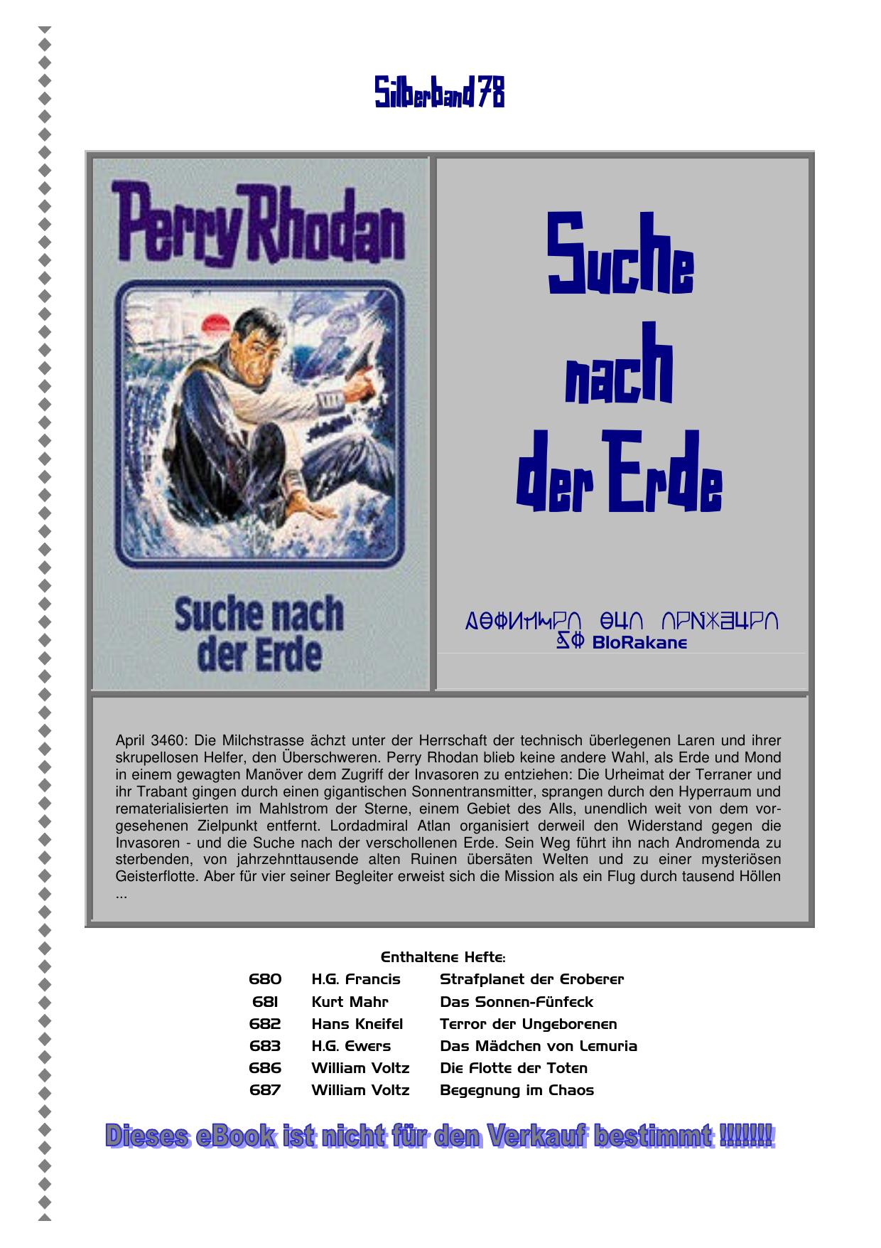 Perry Rhodan - Silberband 078 -Suche nach der Erde.doc