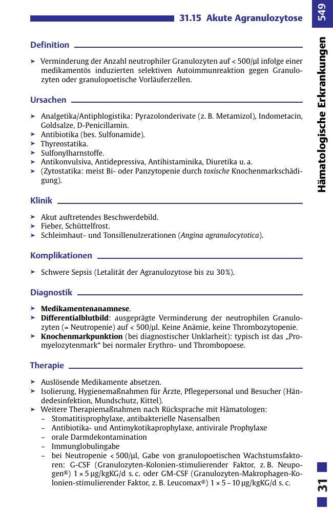 Hämatologische Erkrankungen III
