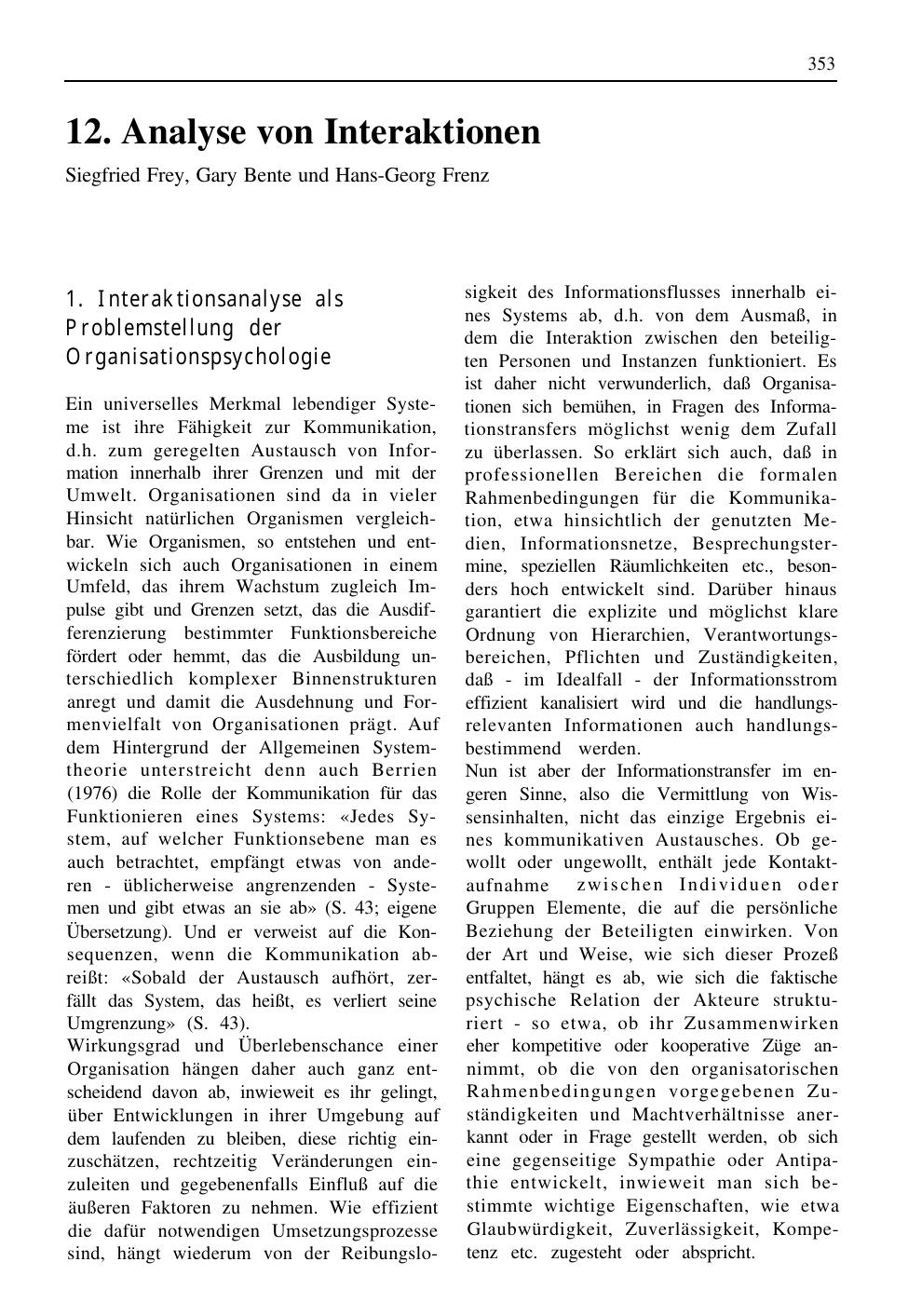 H. Schuler (Hrsg.): Lehrbuch Organisationspsychologie