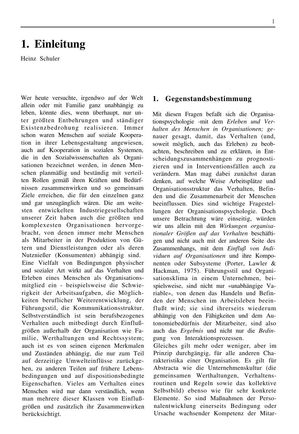 H. Schuler (Hrsg.): Lehrbuch Organisationspsychologie
