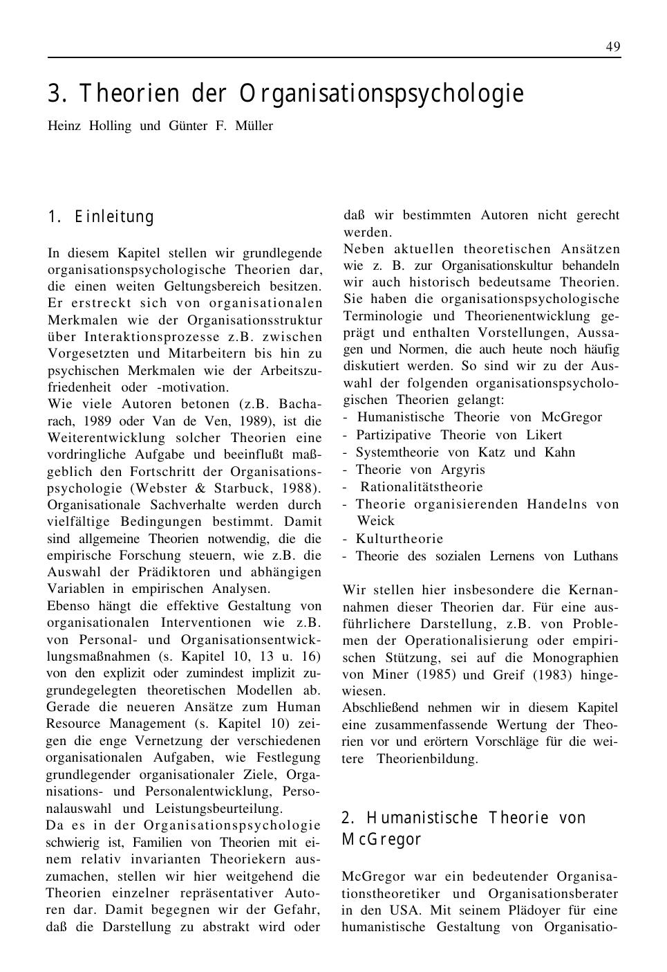 H. Schuler (Hrsg.): Lehrbuch Organisationspsychologie