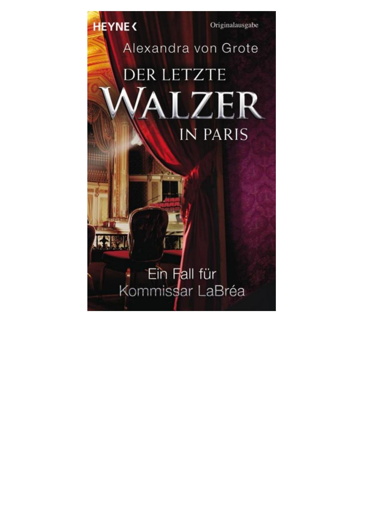 Der letzte Walzer in Paris - Ein Fall fuer Kommissar LaBr a