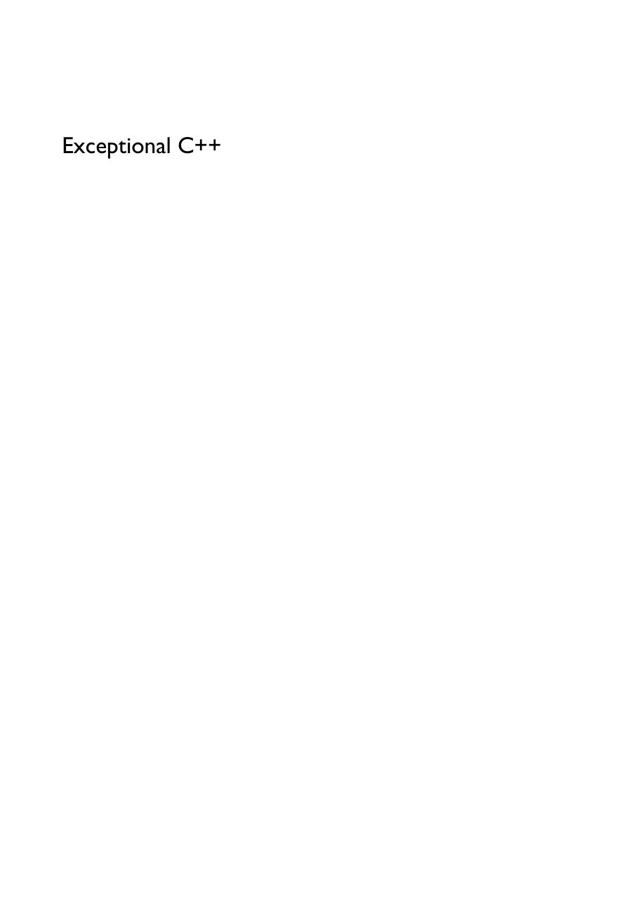 Exceptional C++ - *ISBN 3-8273-1711-8* - © 2000-2005 by Addison-Wesley Verlag <DDT>