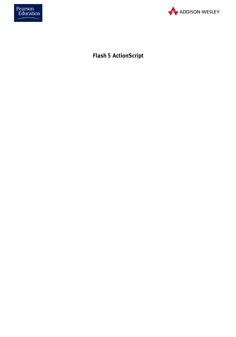 Flash 5 ActionScript