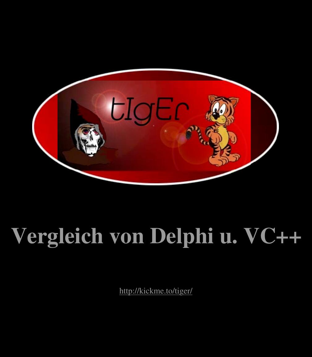 Vergleich von Delphi und Visual C++ - Inhalt
