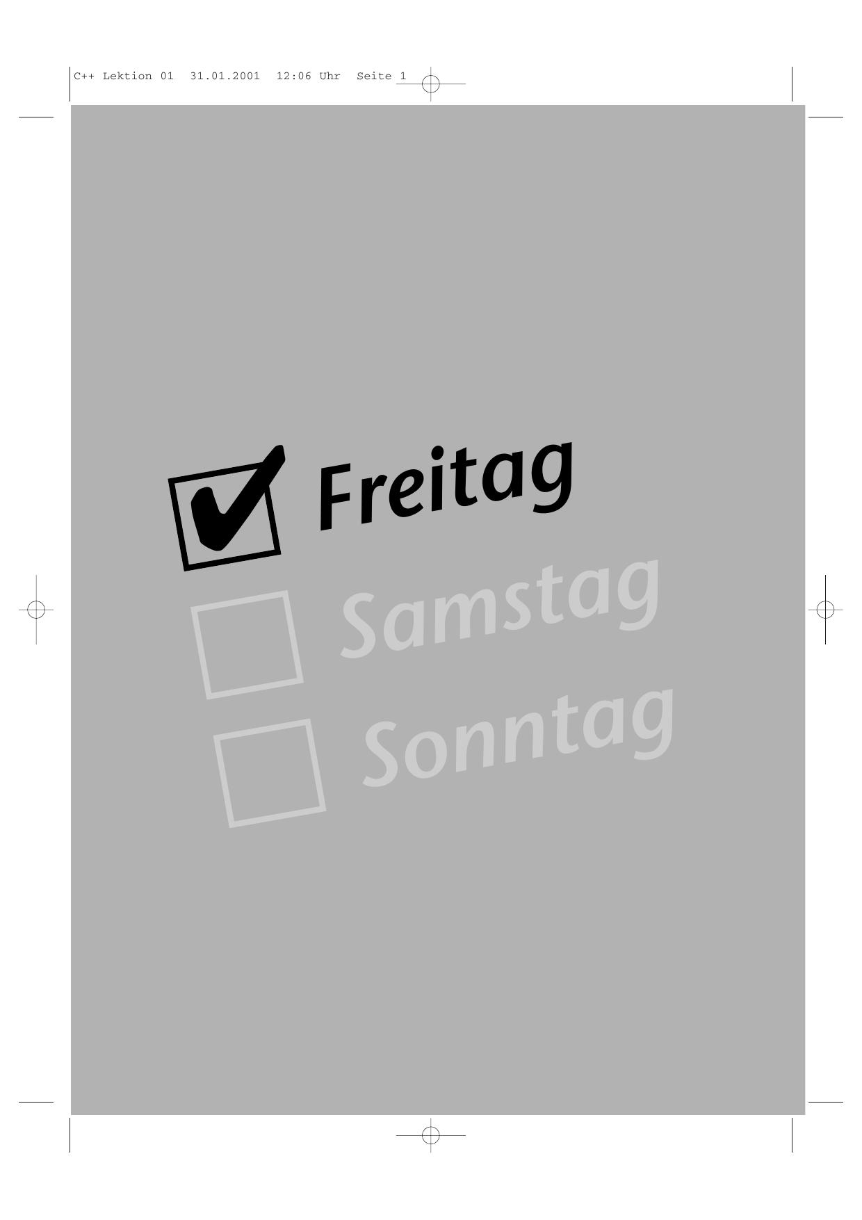 C++ Lektion 01