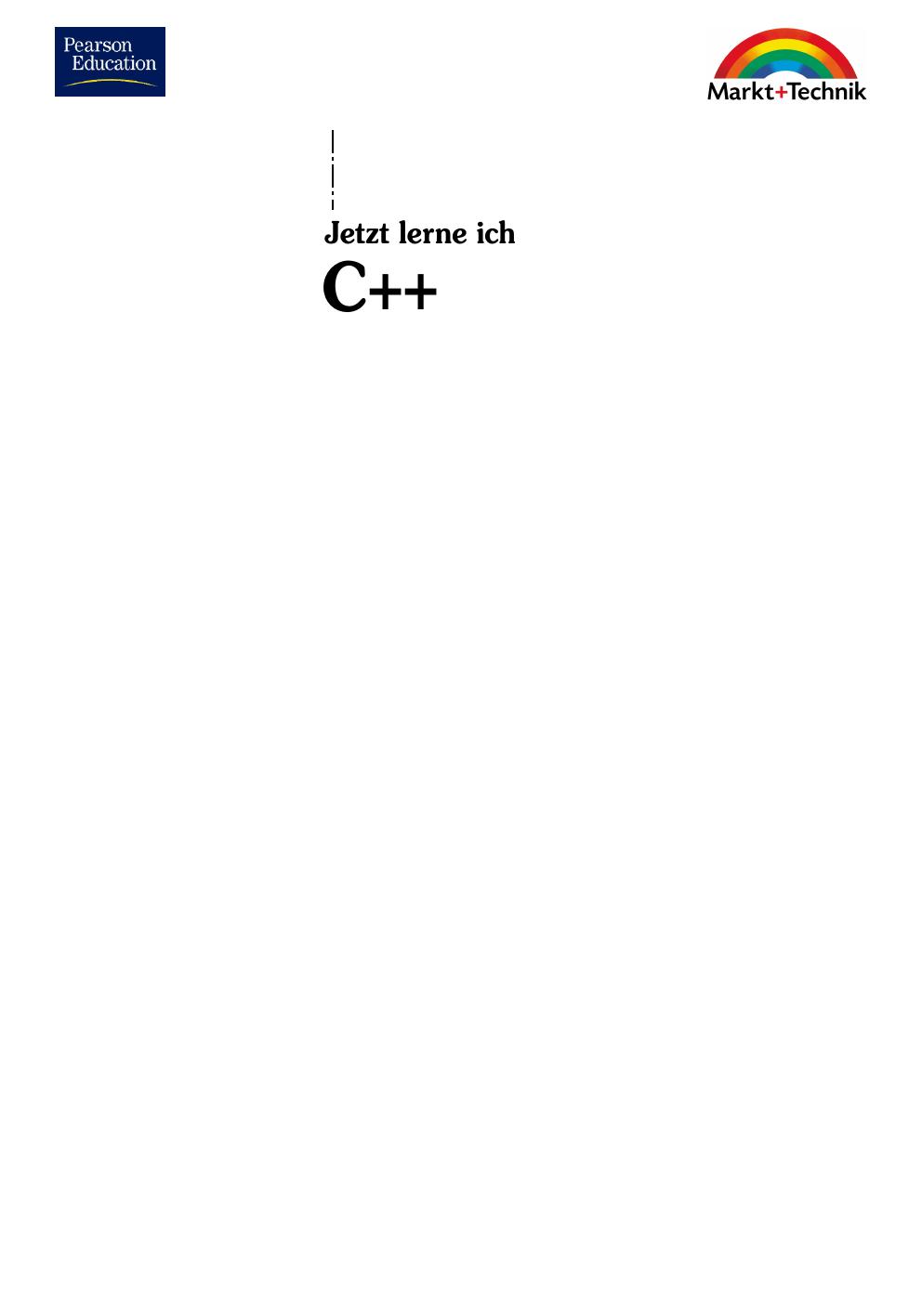 Jetzt lerne ich C++