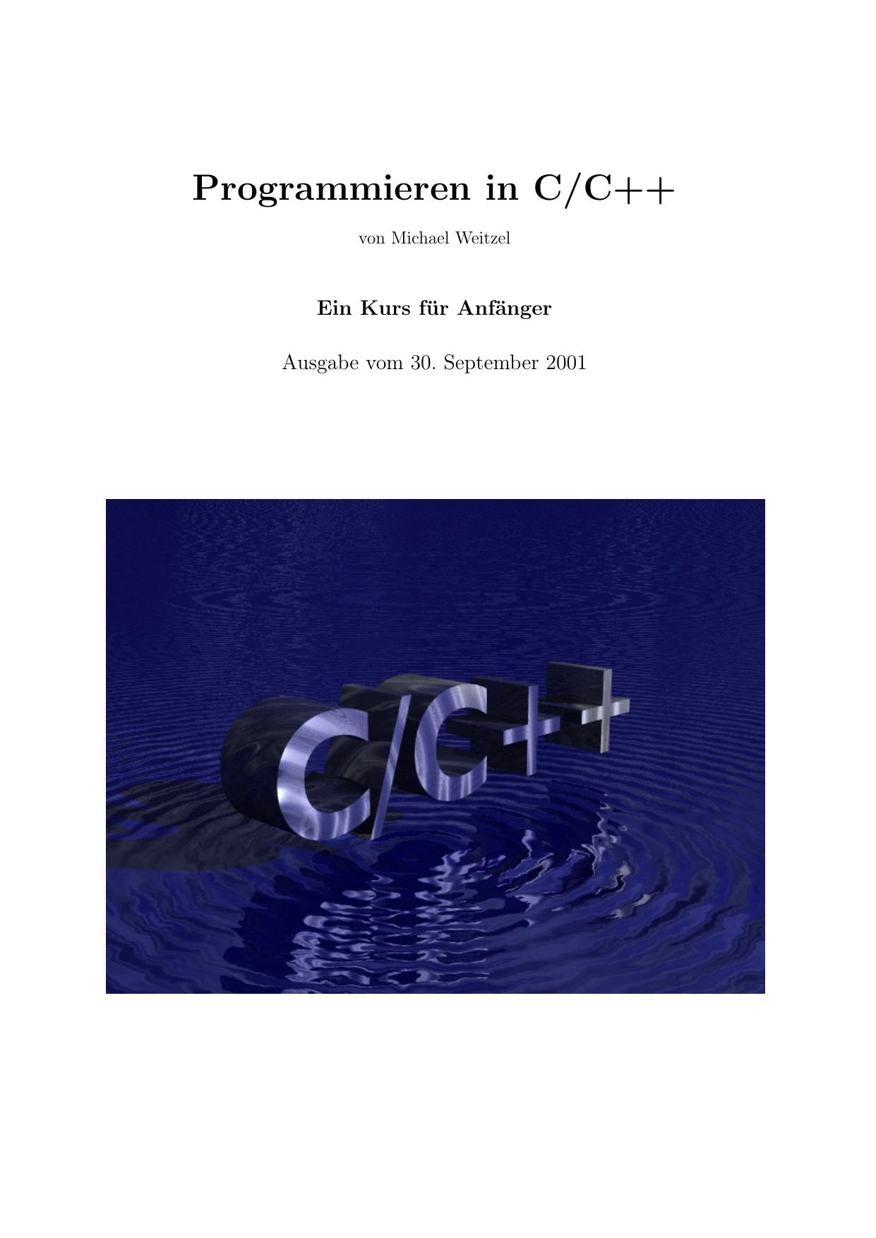 Programmieren in C/C++