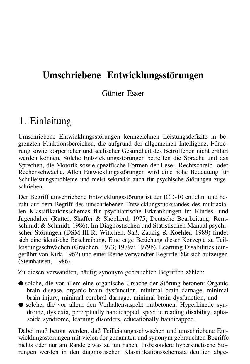 F. Petermann (Hrsg.): Lehrbuch der Klinischen Kinderpsychologie