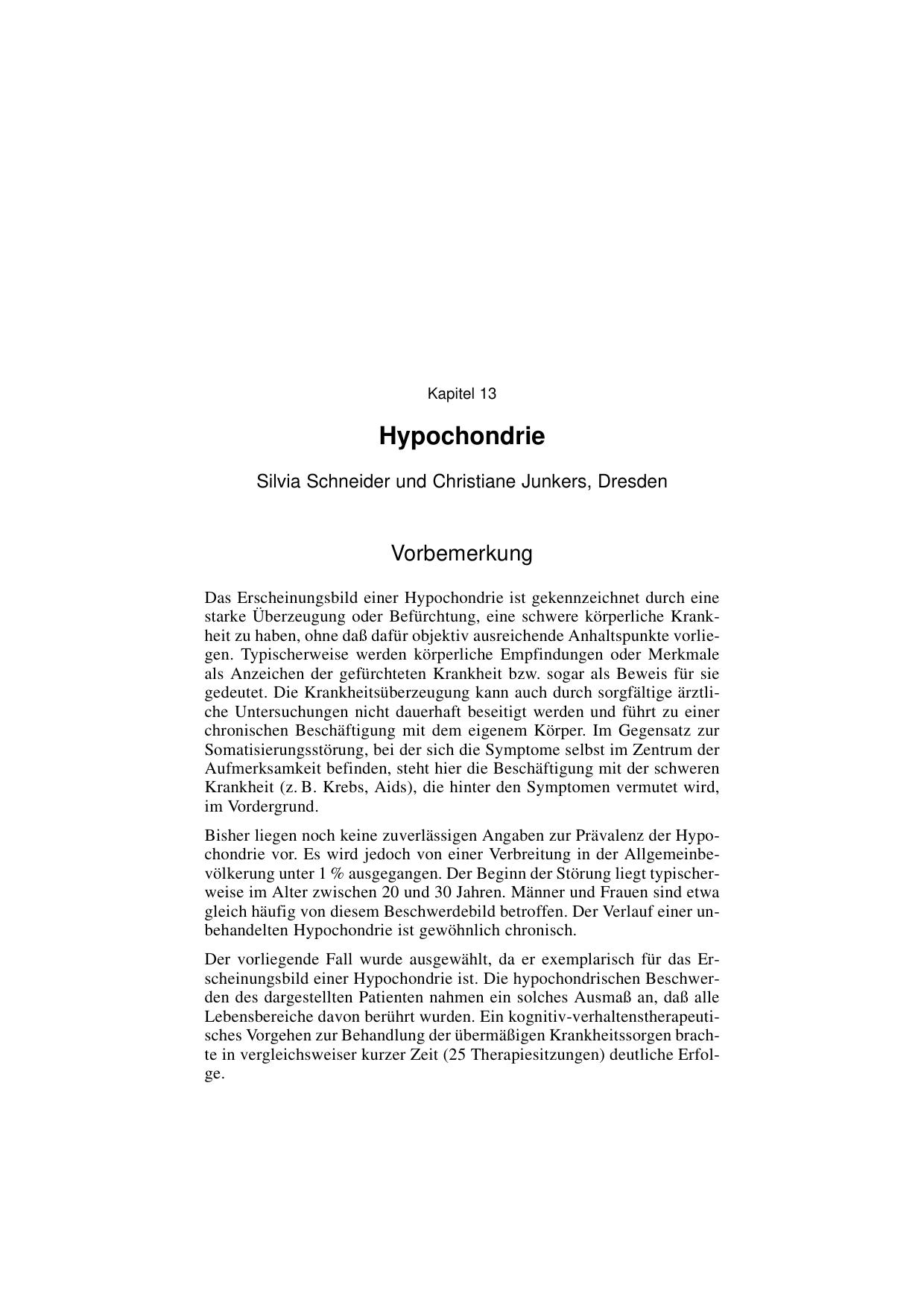 H. Reinecker (Hrsg.): Fallbuch der Klinischen Psychologie