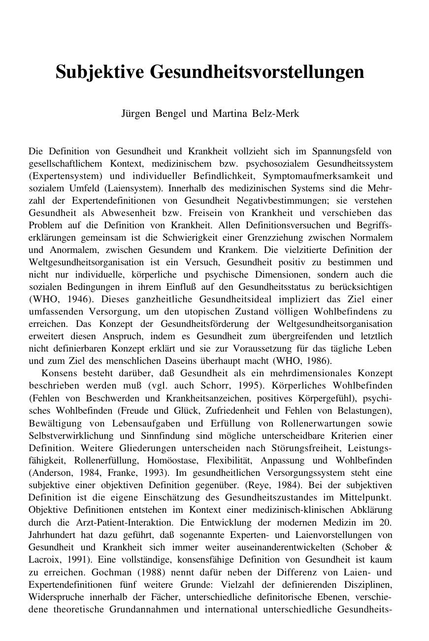 Ralf Schwarzer (Hrsg.): Gesundheitspsychologie
