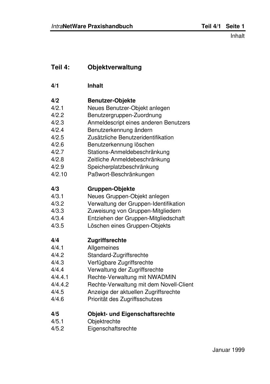 Objektverwaltung