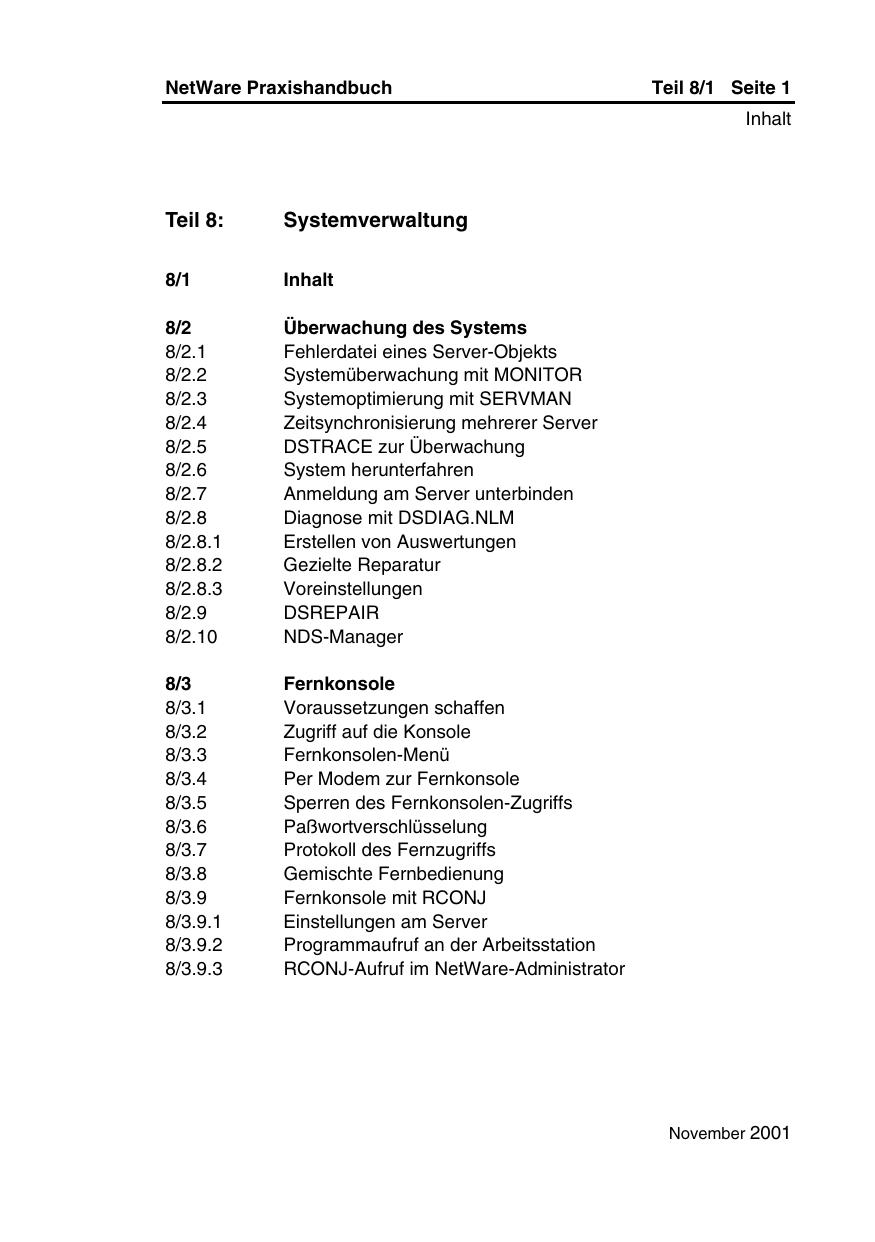 Systemverwaltung