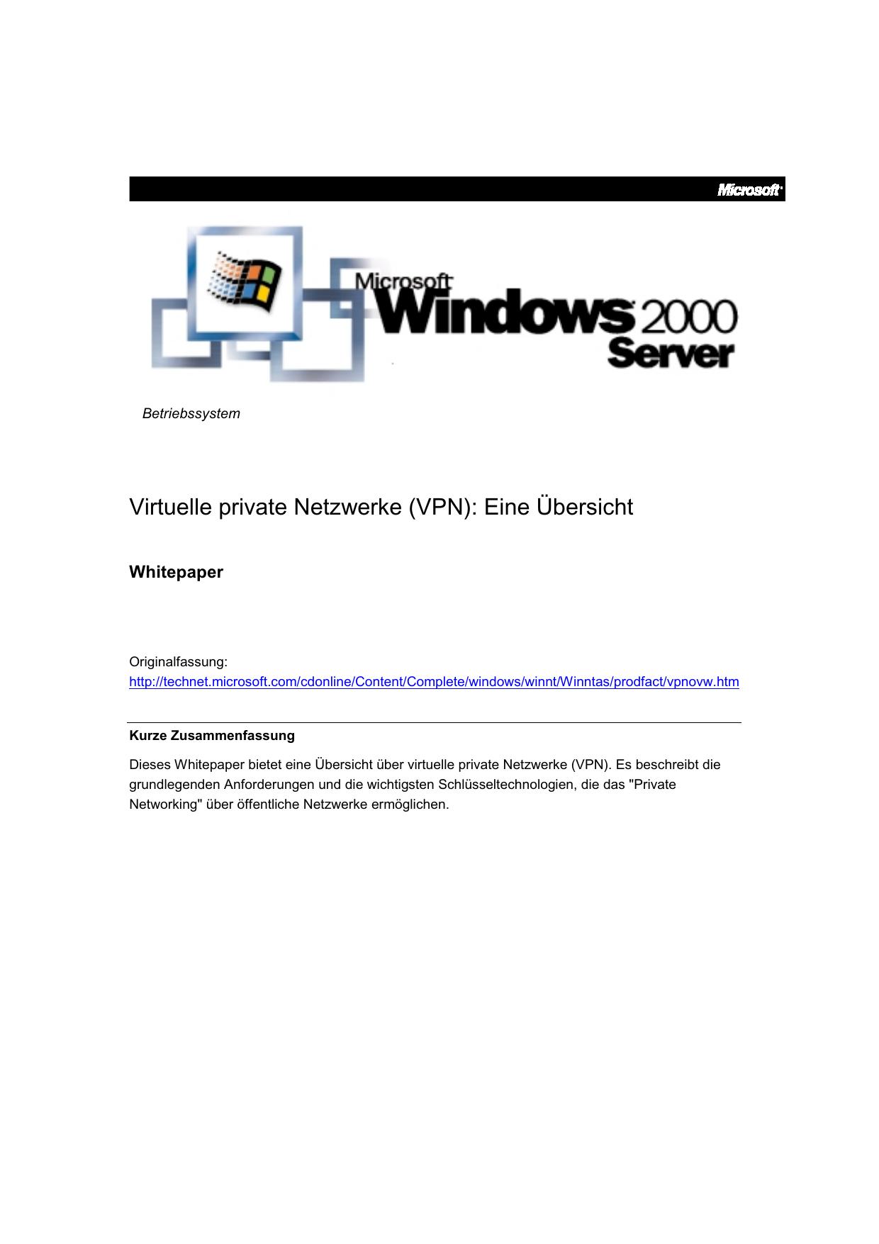 Virtuelle private Netzwerke (VPN): Eine Übersicht