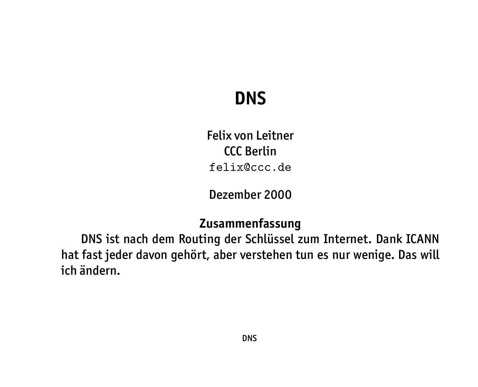 DNS