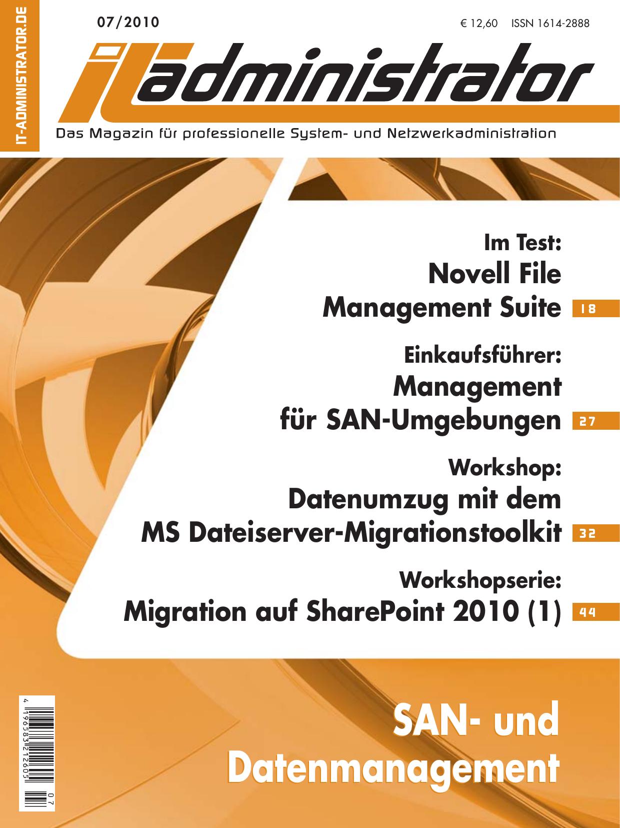 IT-Administrator Juli 2010